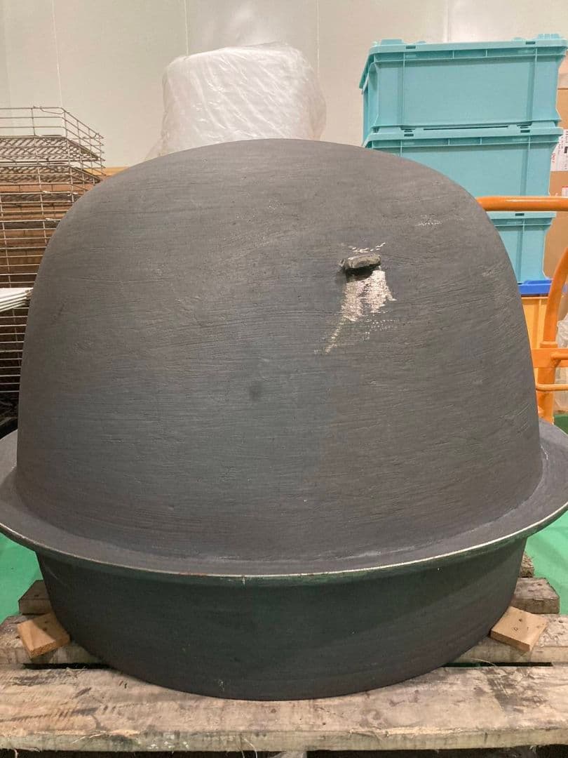 鋳鉄製 大型羽釜②　 新品未使用　直径約88cm 　お祭り　芋の子会　イベント