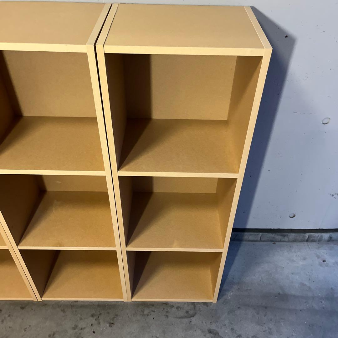 廃盤希少★無印 パルプボードボックス・タテヨコＡ４サイズ・３段 ２個セット