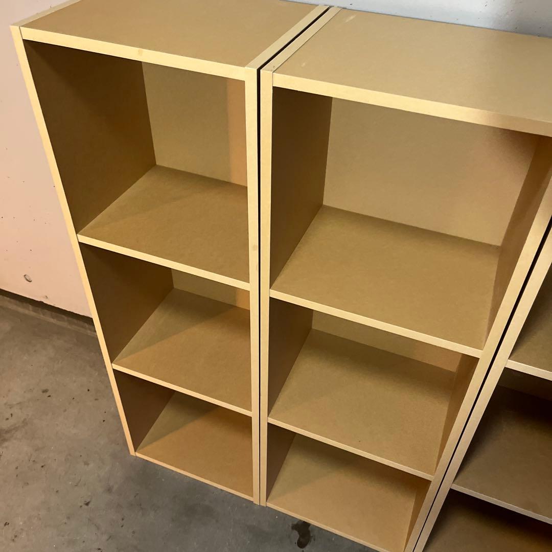 廃盤希少★無印 パルプボードボックス・タテヨコＡ４サイズ・３段 ２個セット