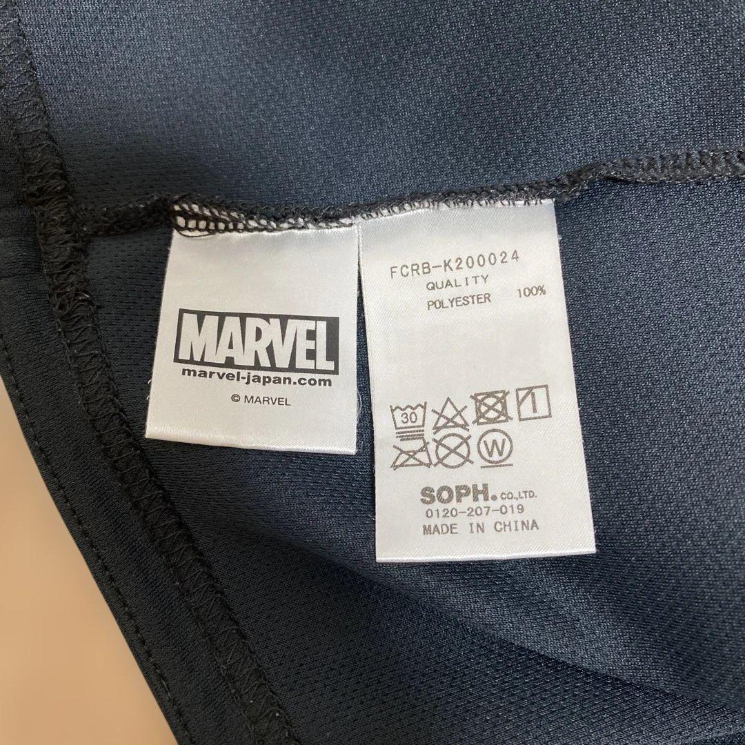 F.C.R.B. マーベルコラボ キッズLサイズ　ブラック