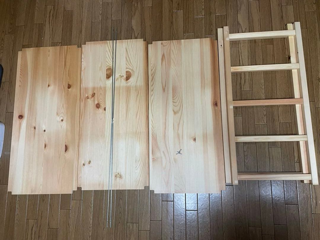 無印良品　パイン材ユニットシェルフ　86センチ幅小　木製ラック　木製シェルフ