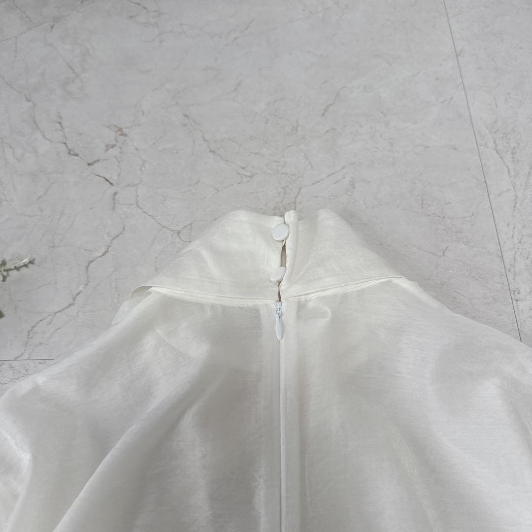 極美品⭐︎ESTNATION 3.3万　ボウタイ ブラウス　ホワイト　セレモニー