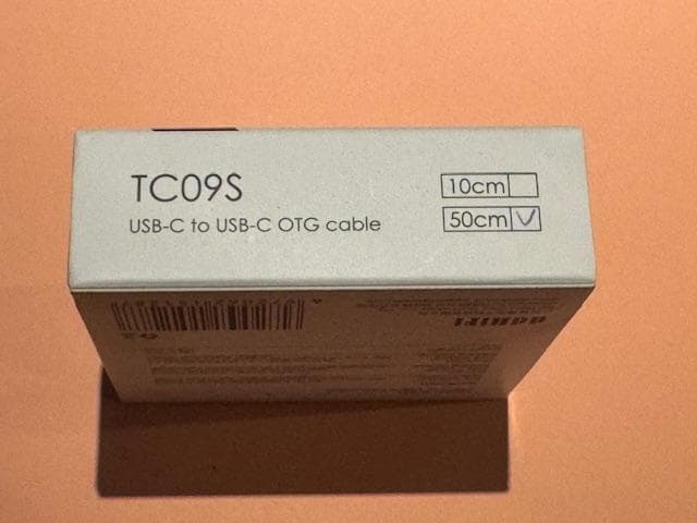 ddHiFi TC09S USB-C to USB-C OTGケーブル 50cm