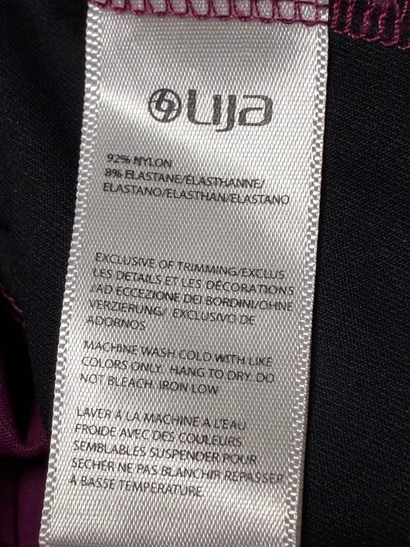 ノースリーブポロシャツ 紫黒