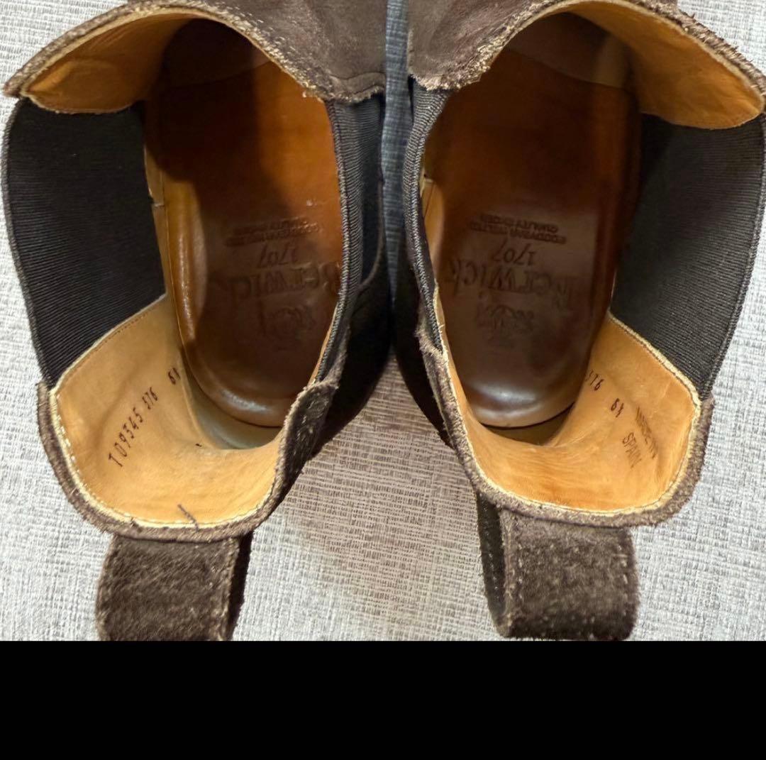 「美品」376GOVIDB Bewick サイドゴアブーツ ダークブラウン