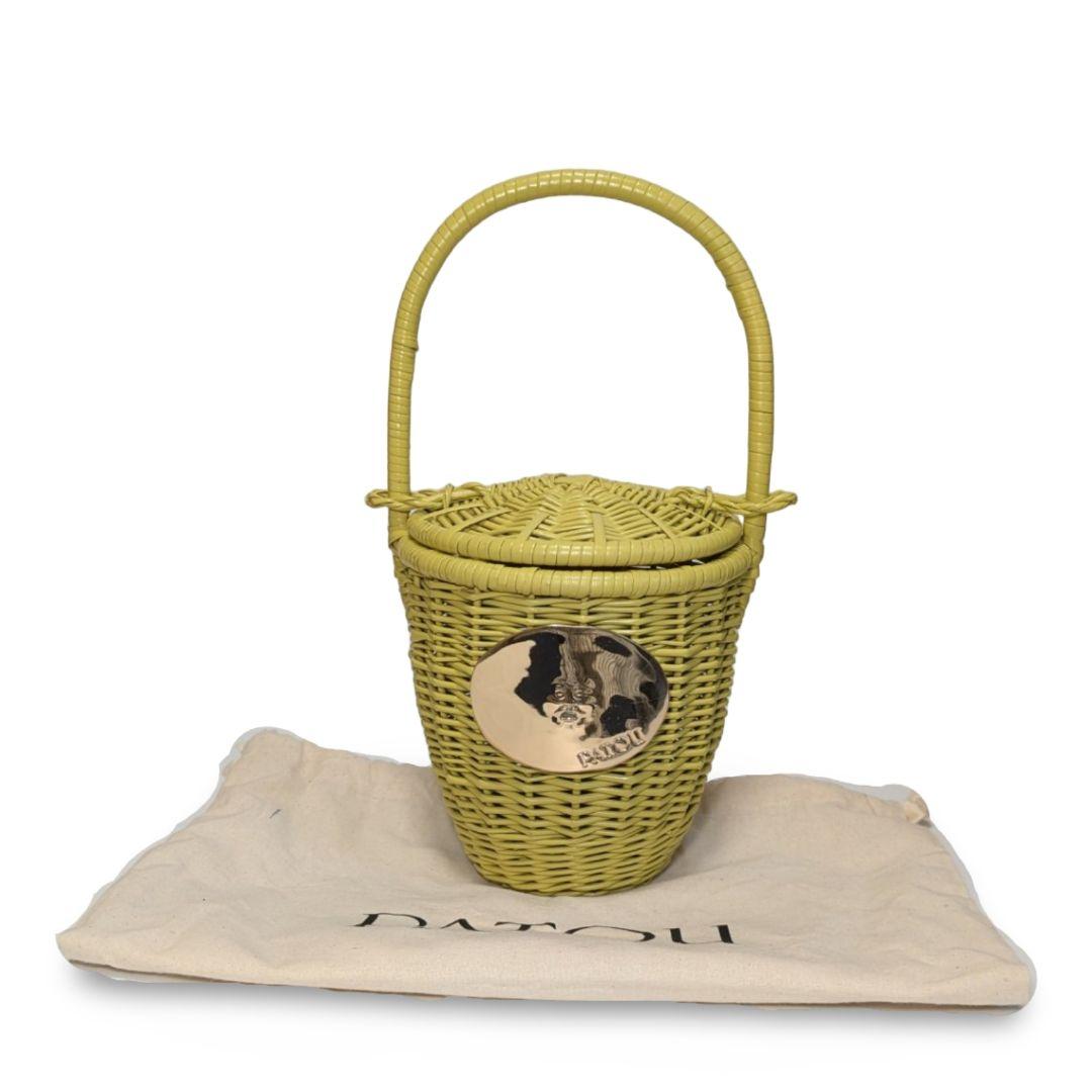 【極美品】PATOU イエロー かごバッグ