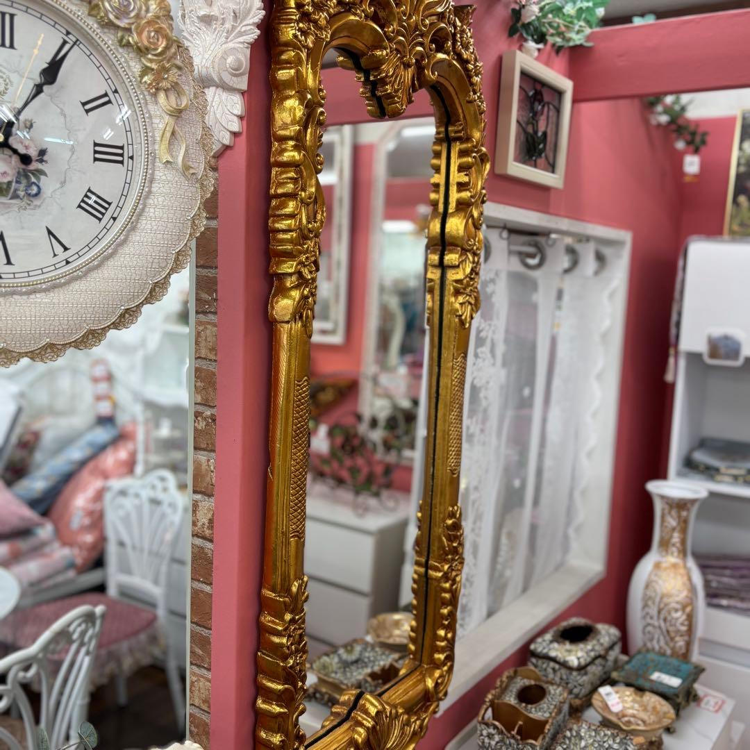 ロココミラー ゴールドミラー 姿ミラー 壁掛けミラー