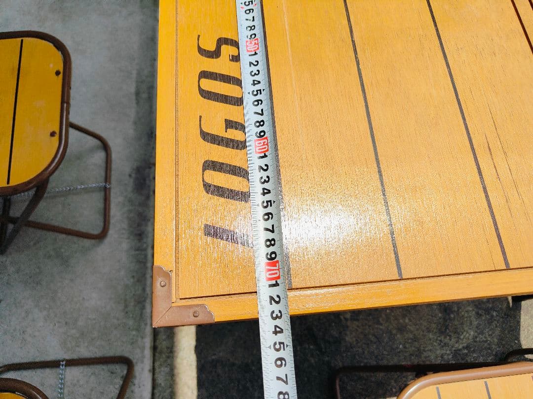 LOGOS 木製折りたたみテーブル チェア4脚セット ケース
