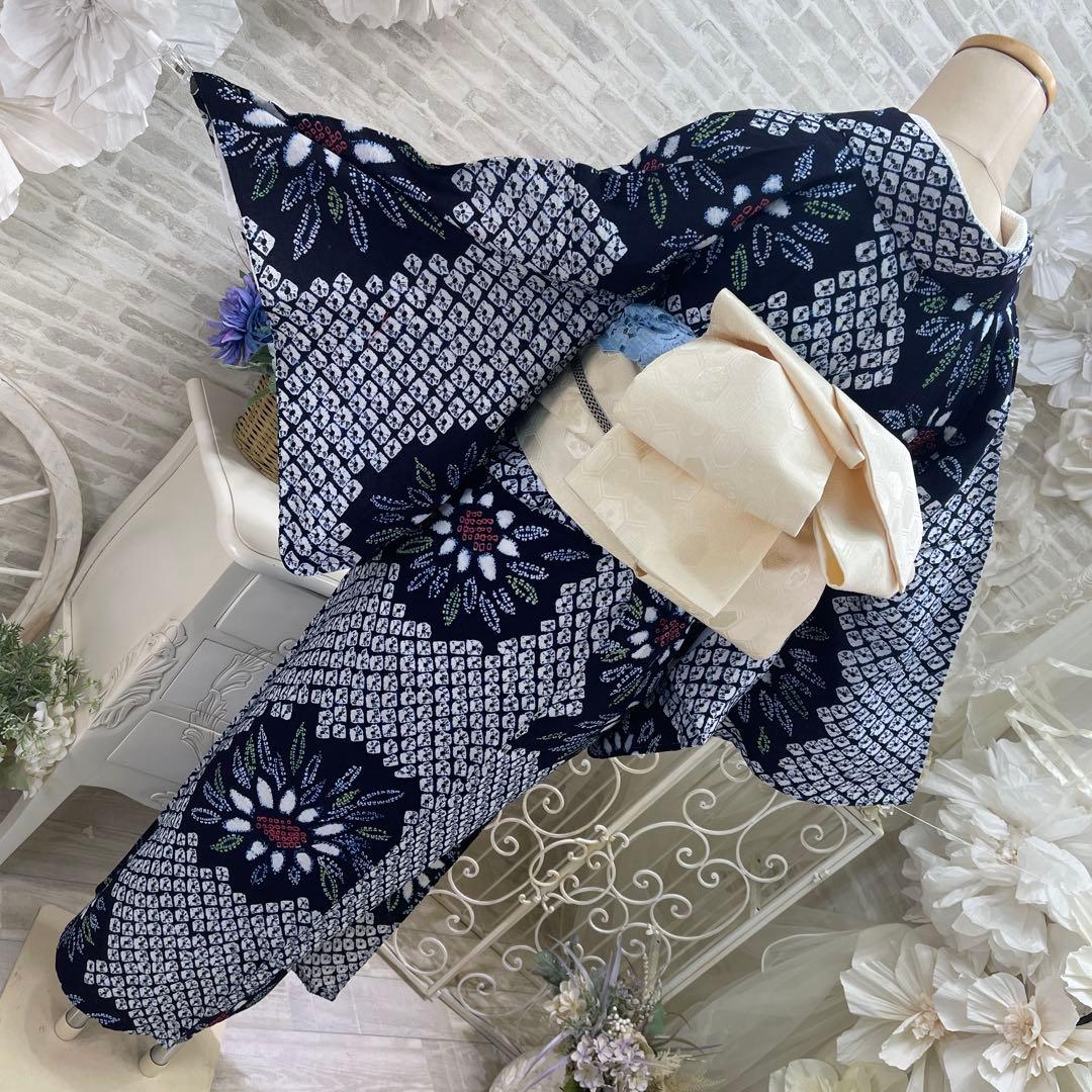 有松絞り浴衣★名古屋帯セット