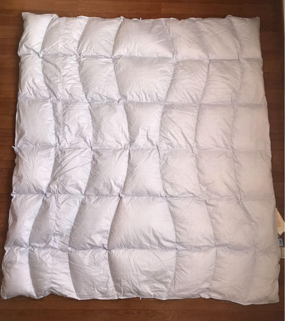 新品 西川(24+) 羽毛肌掛ふとん(ダブル) 送料込 B 定価66000円