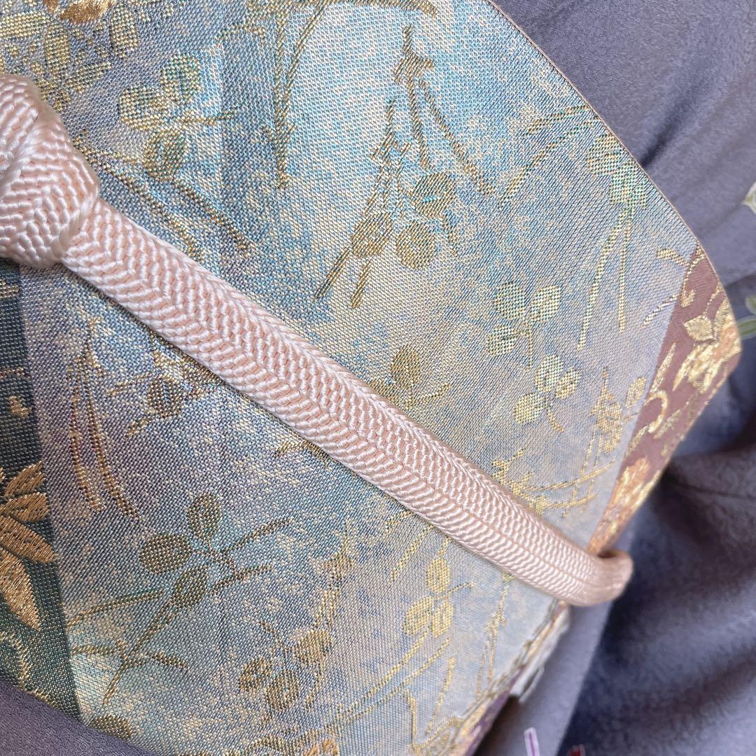 訪問着　フルセット　花ぐるま　流水　鮮やか花々　金彩加工　入学式　Q3