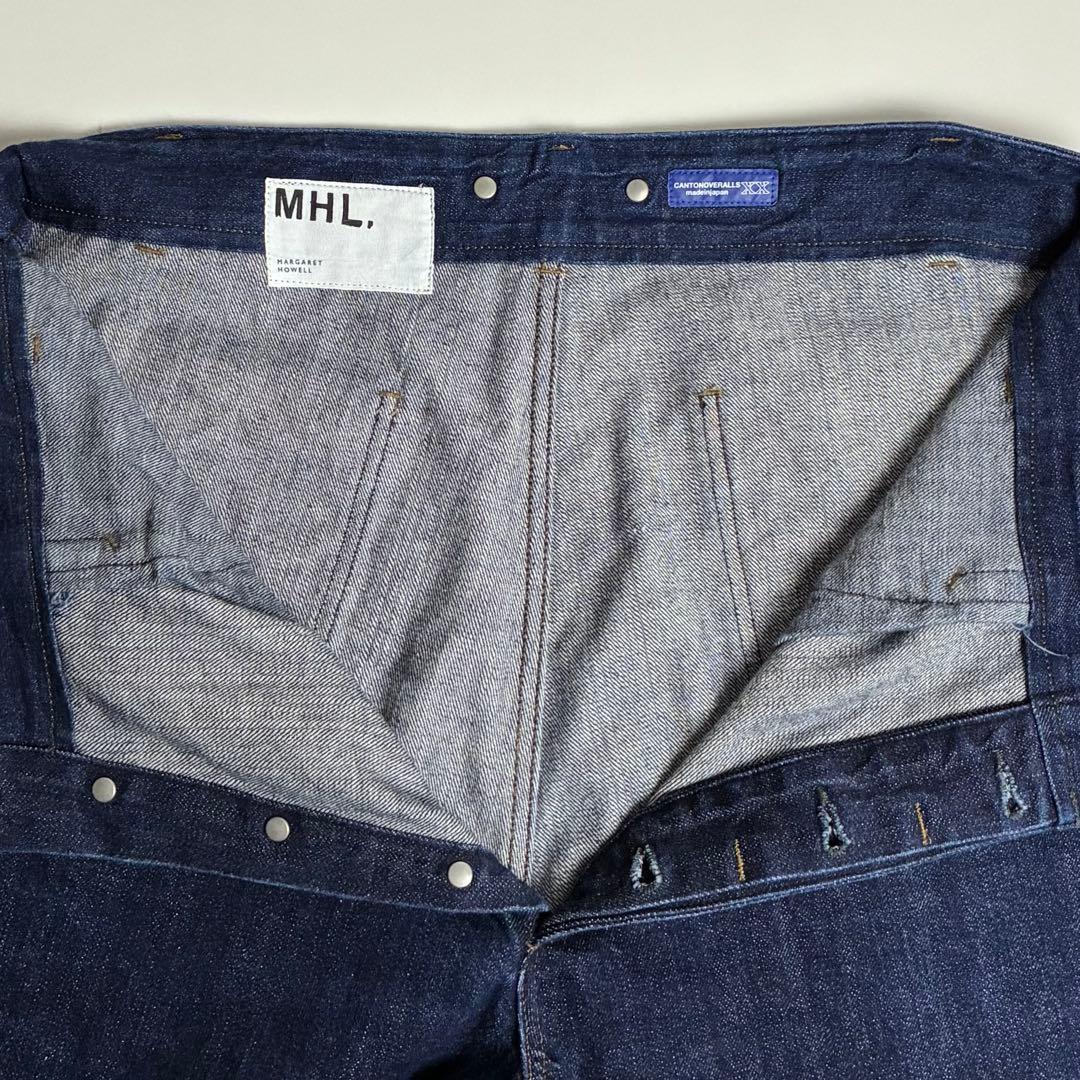 【美品】MHL×CANTON/デニムトラウザーズ/マーガレットハウエル/濃紺