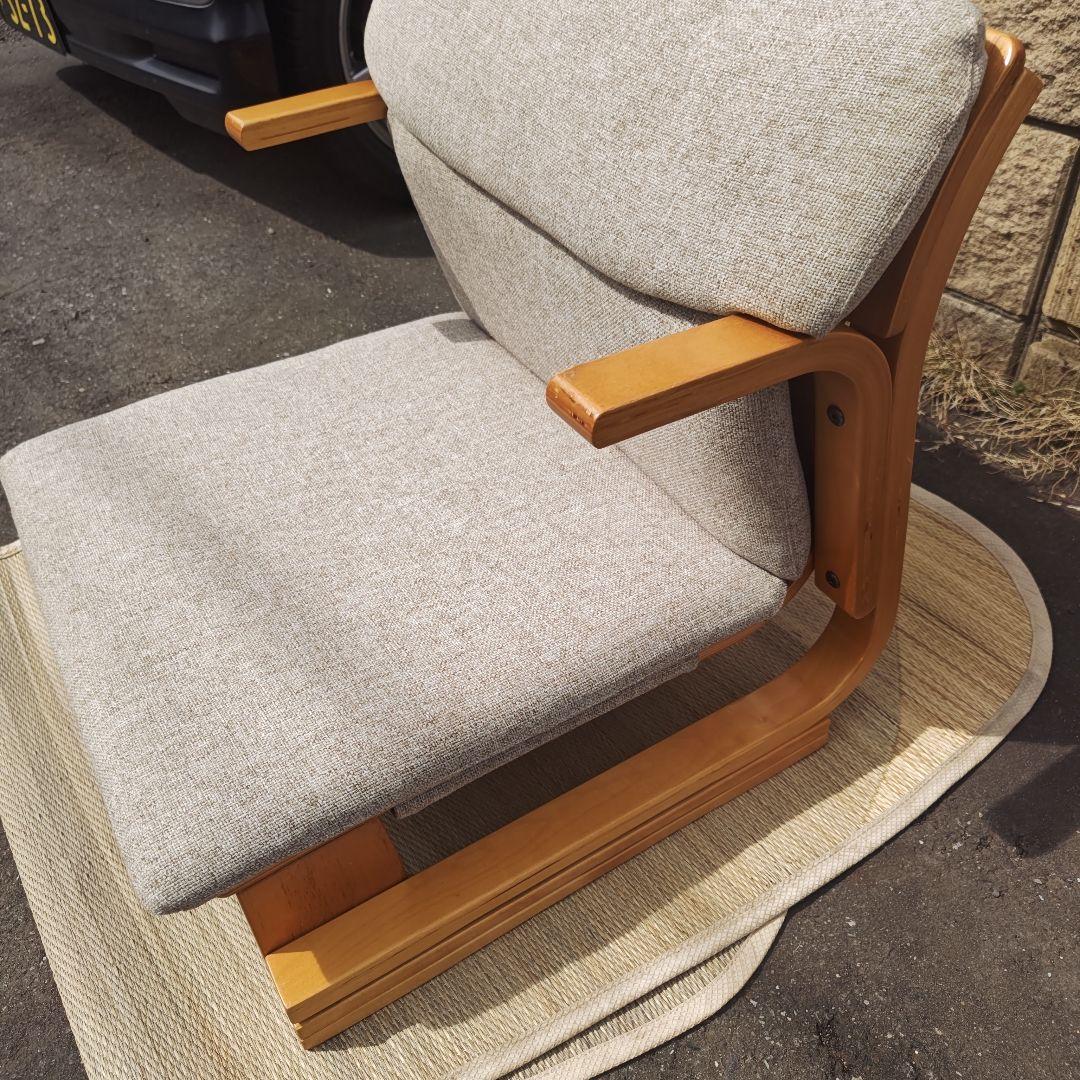 通販生活　楽座椅子　カタログハウス 背当てクッション付き