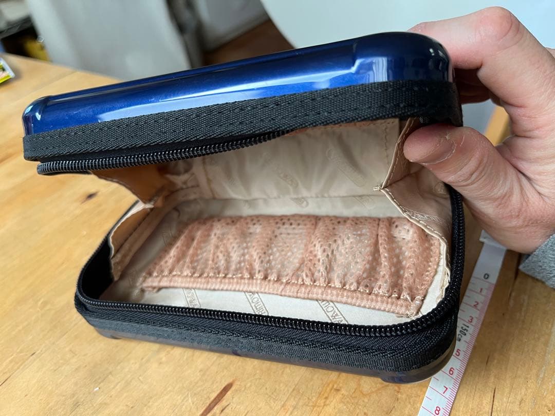 【絶品】RIMOWA ネイビー トラベルポーチ タイ国際航空