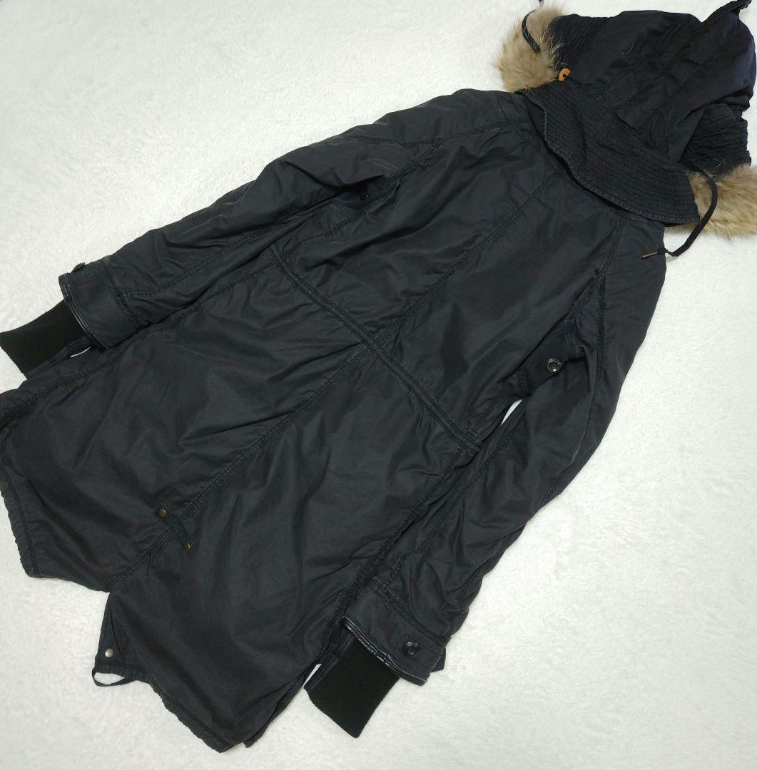 y2k goa ミリタリーコート ブラック ファー Y2K G.O.A ロング