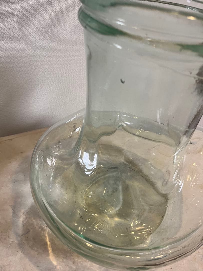 ITALY 変形ガラス フラワーベース 金魚鉢 インテリア ガラス