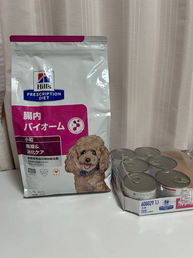 ヒルズ　ダイエット 腸内バイオーム繊維&消化ケア　3kg 、200g6缶