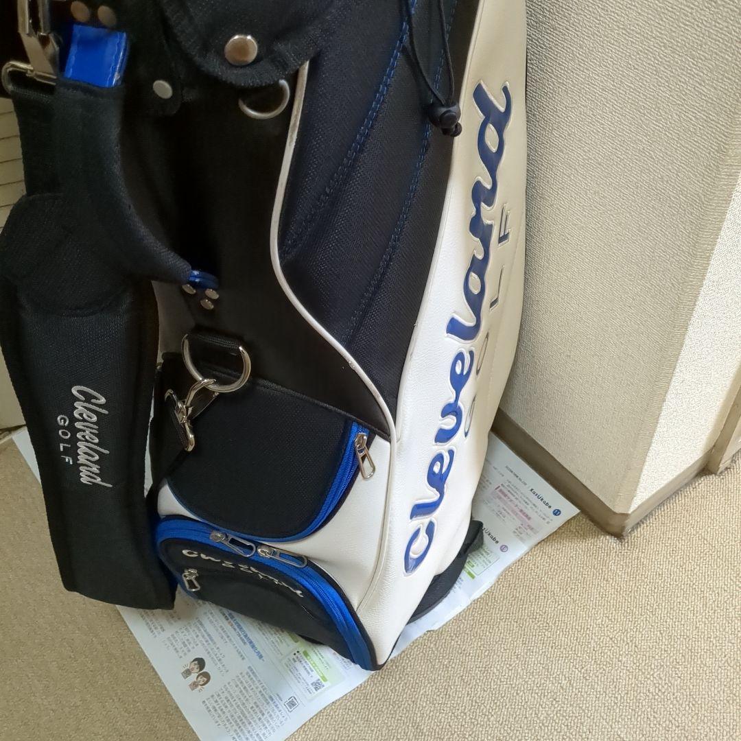 素敵なCleveland Golf キャディバッグ ホワイト/ブラック/ブルー
