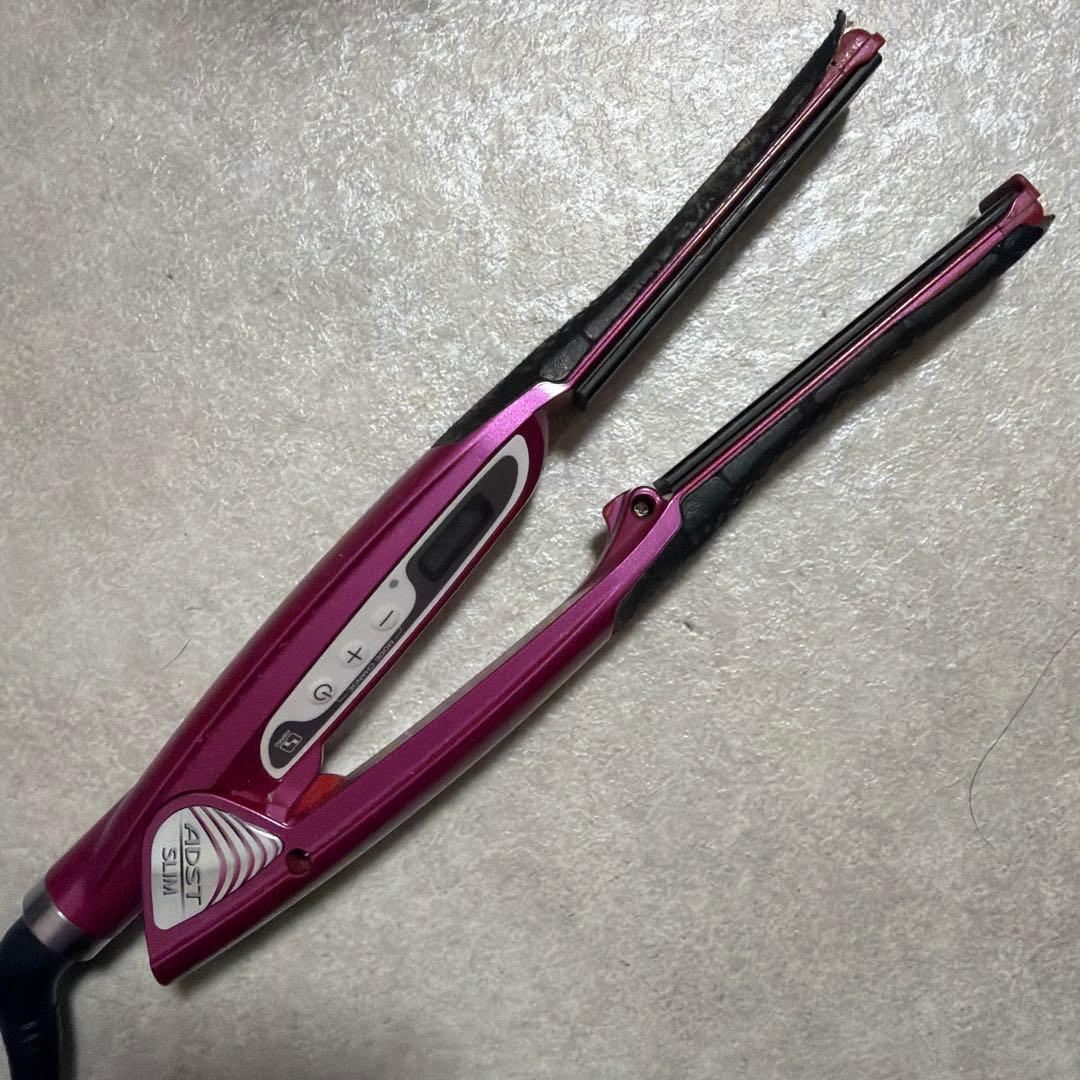 ADST DS スリム ヘアアイロン ピンク
