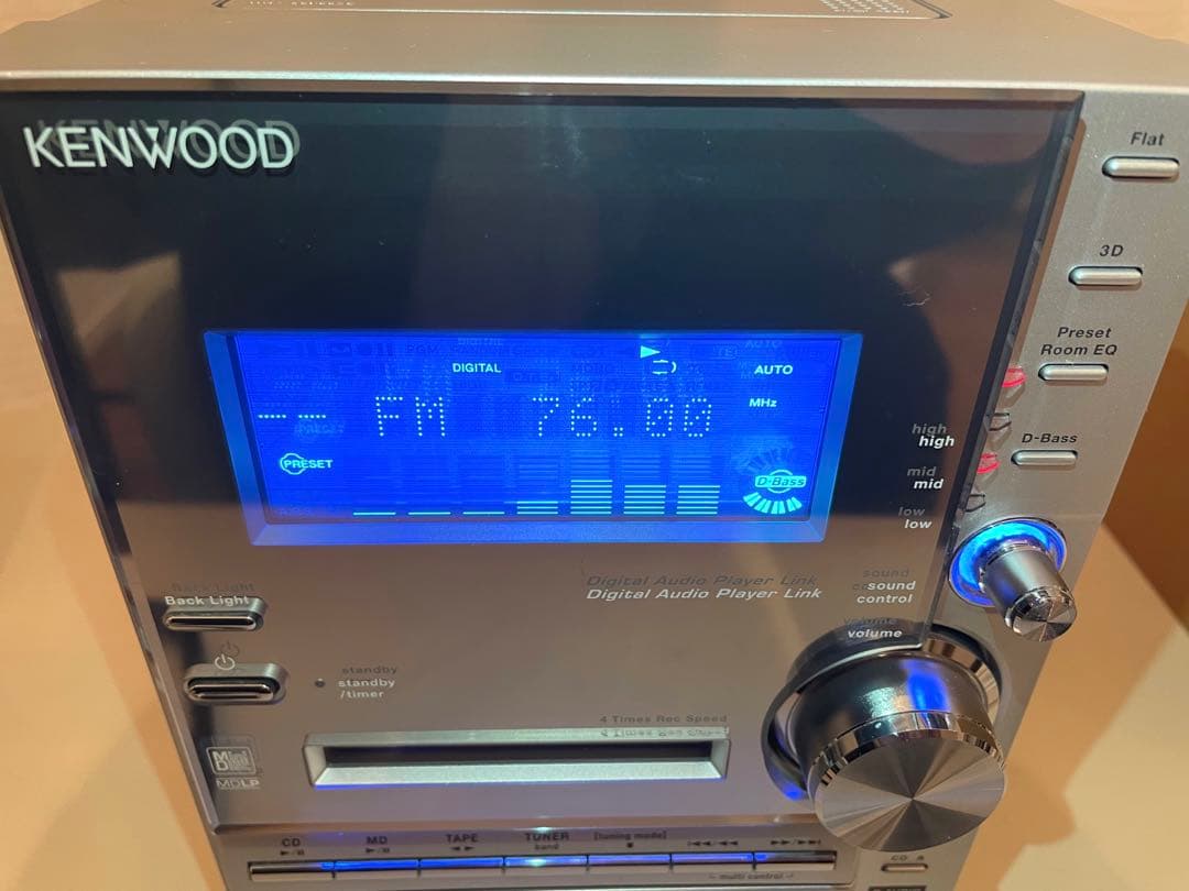 【良品】KENWOOD CD／MD／カセット／ラジオ／コンポ RXD-SV3MD