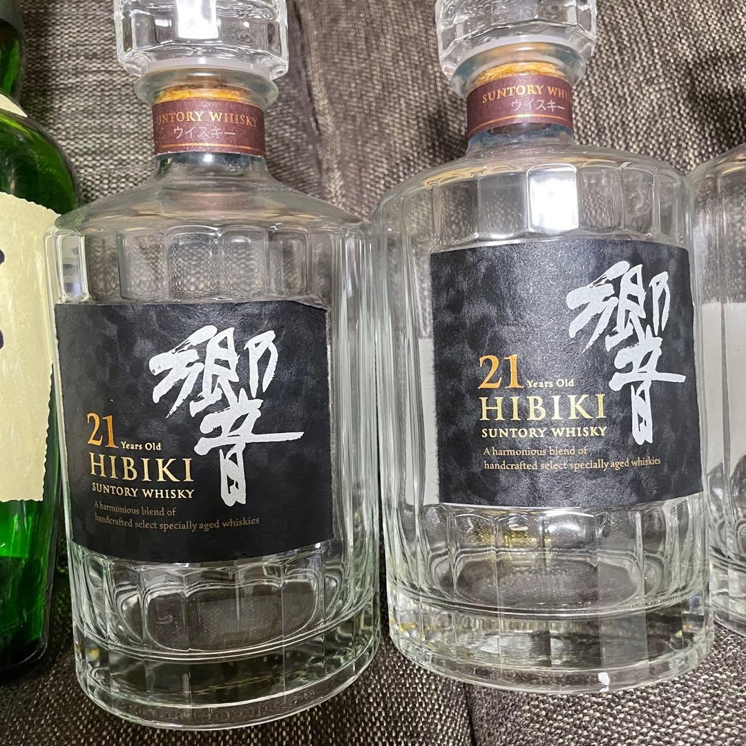 サントリー【響21年2本含む】空瓶6本セット 未洗浄 空ボトル SUNTORY