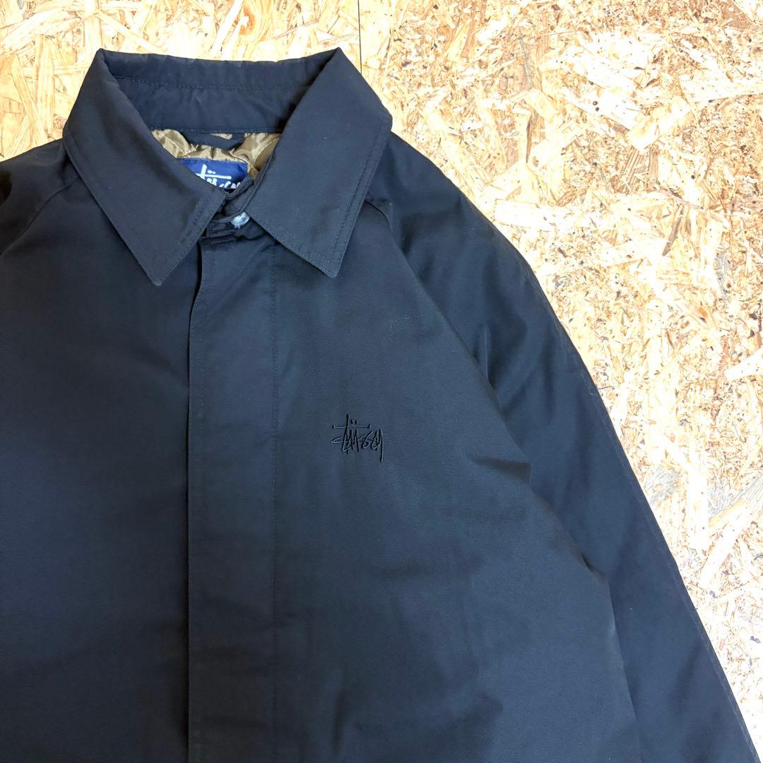 紺タグ 90s STUSSY down coat Coach jacket 中綿
