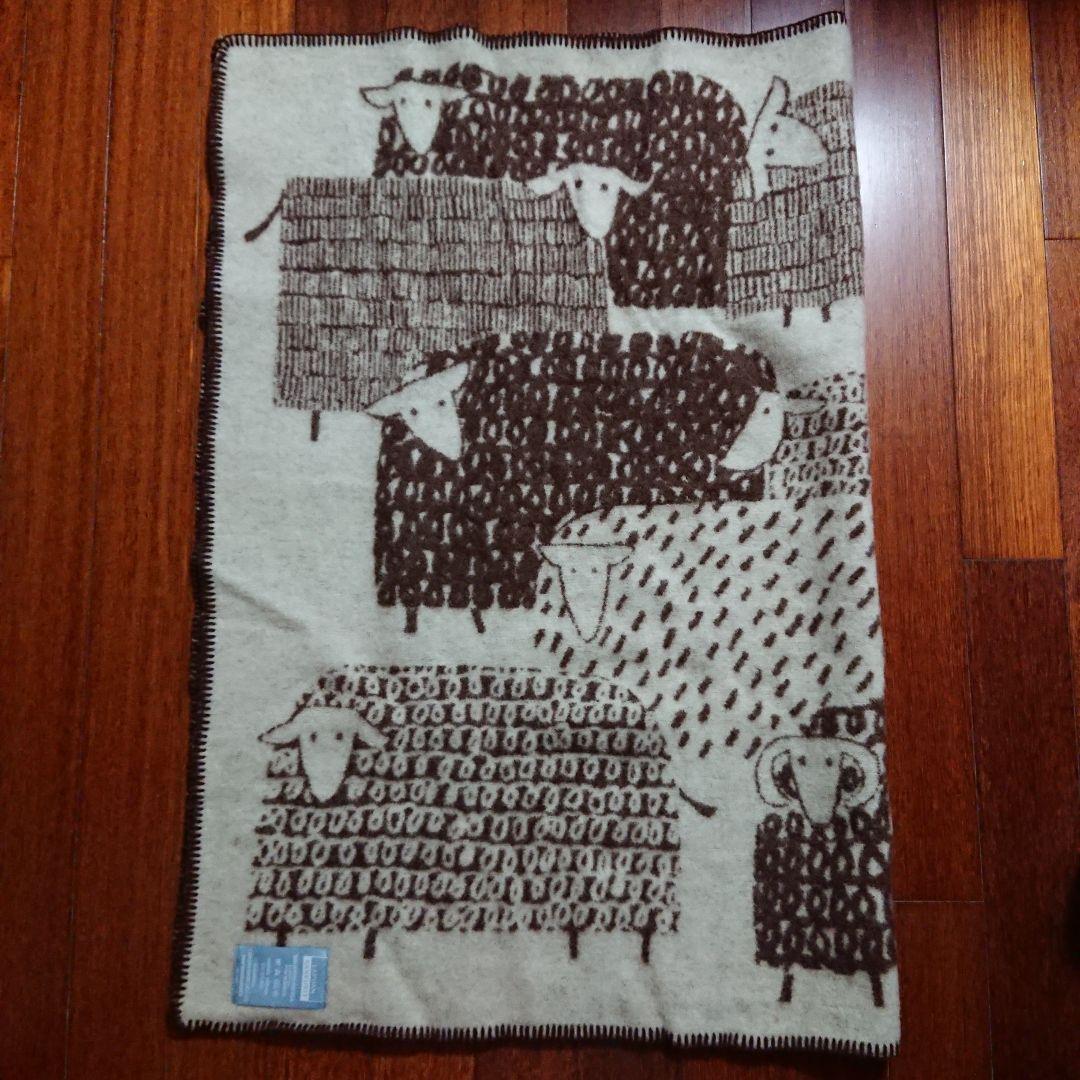 未使用 ラプアンカンクリ 鈴木マサル パカパート ウールブランケット ブラウン