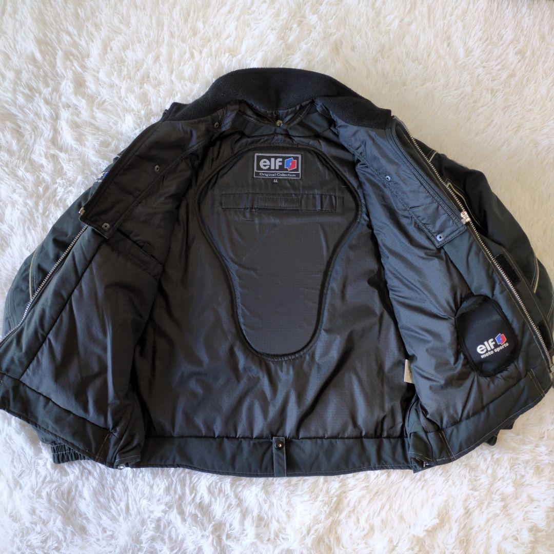 ✨美品✨ elf ジャケット LLサイズ 黒 ブラック バイクウェア