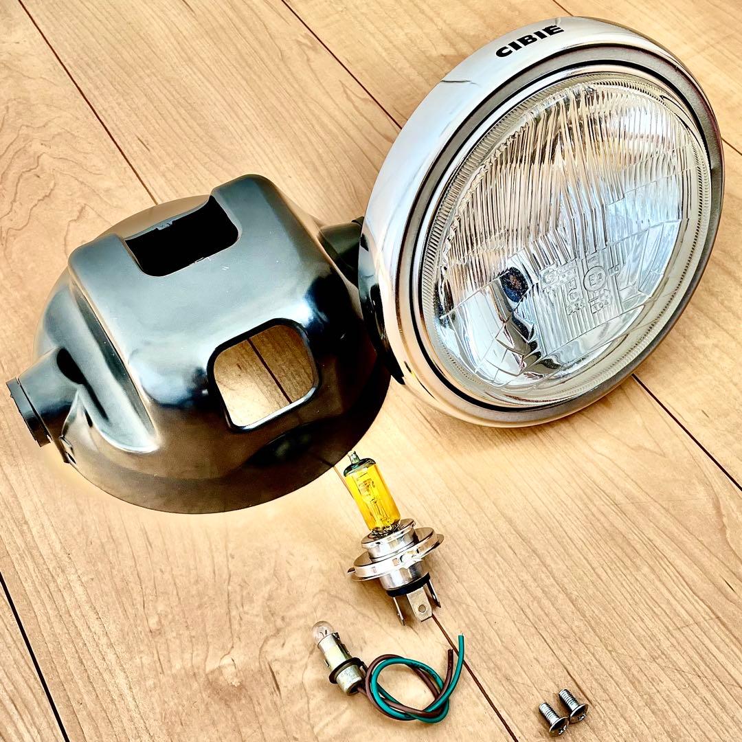 masaru！　当時物 CIBIE シビエ 凹みヘッドライト CB400F