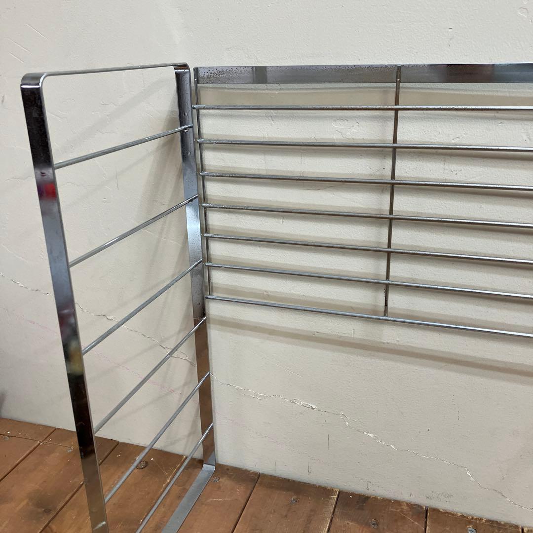 A-2 昭和レトロ ヴィンテージ アイアンラック 2段 シェルフ メタルフレーム