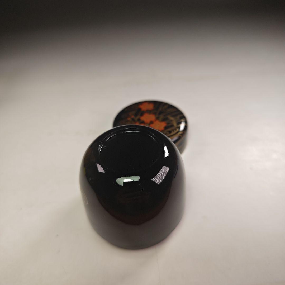 ウ222 棗『淡々斎　花押　極箱』『塗師　中村宗哲』『花筏蒔絵　中棗』茶器　茶道