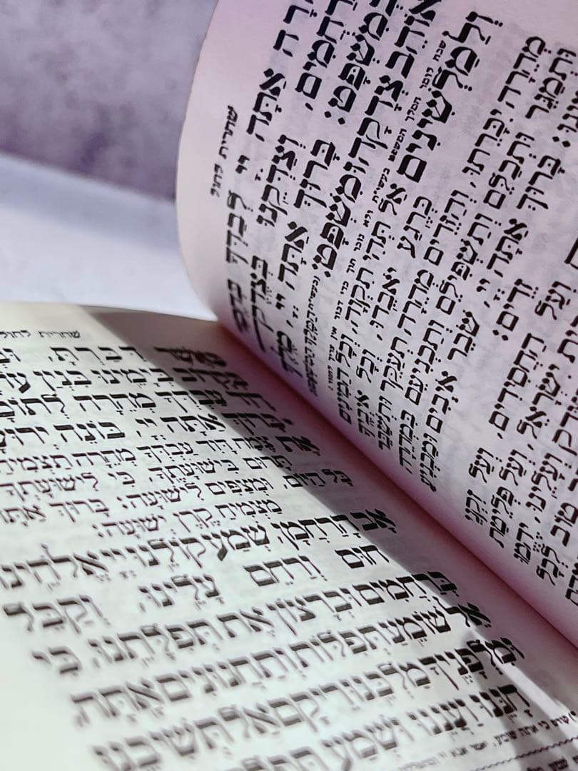 ヴィンテージ　祈祷書　聖書　イスラエル　ヘブライ語　トルコ石風　古本　洋書