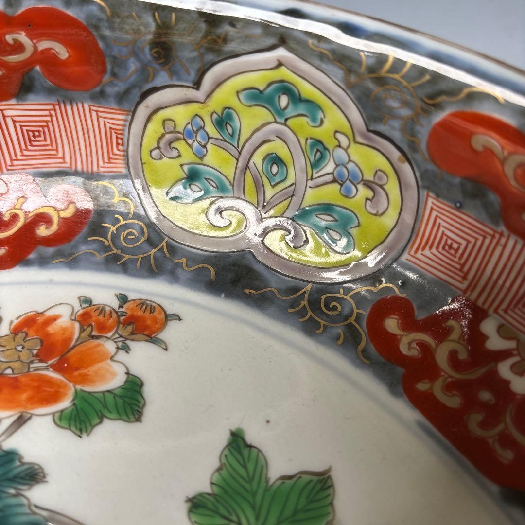 古伊万里　色絵　花鳥文　鉢　明治時代
