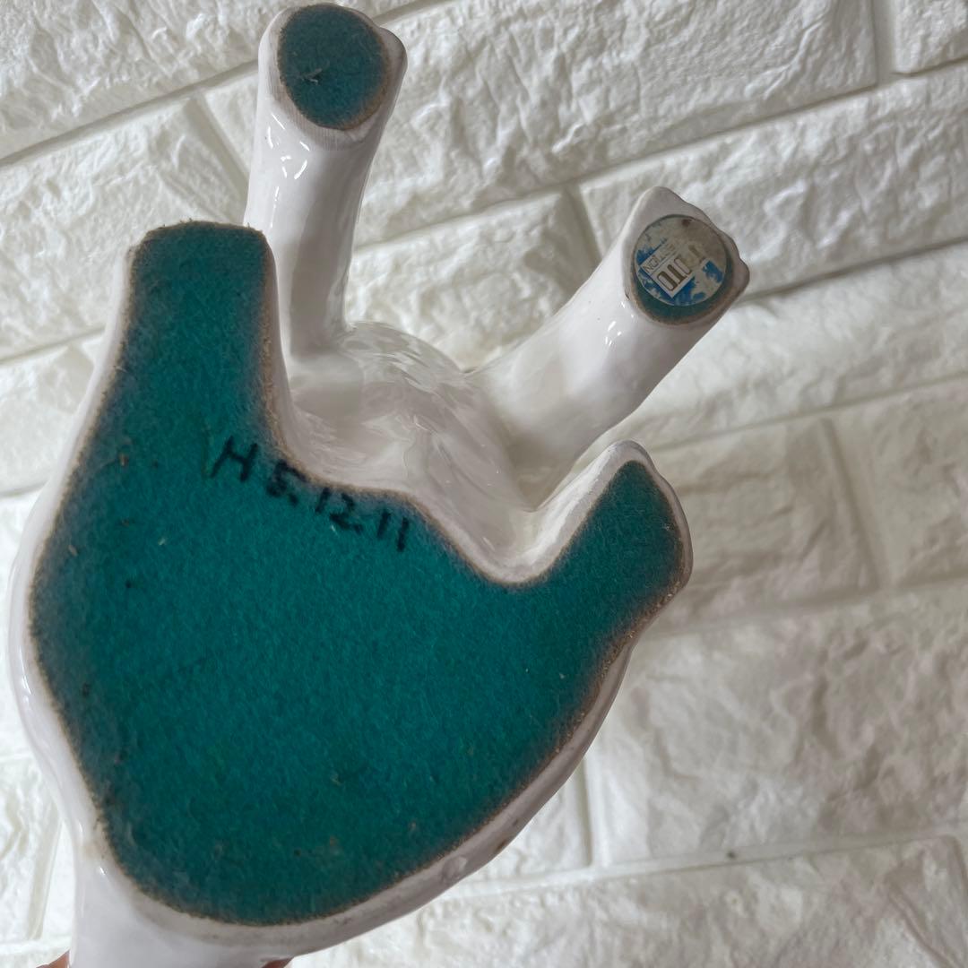 ブルテリア 犬 オブジェ 置物 加藤工芸 玄関 犬置物 陶器