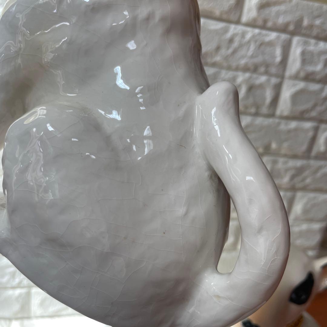 ブルテリア 犬 オブジェ 置物 加藤工芸 玄関 犬置物 陶器