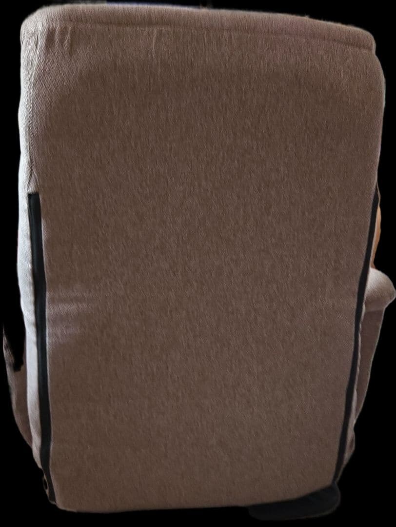 グレー ファブリック リクライニングチェア