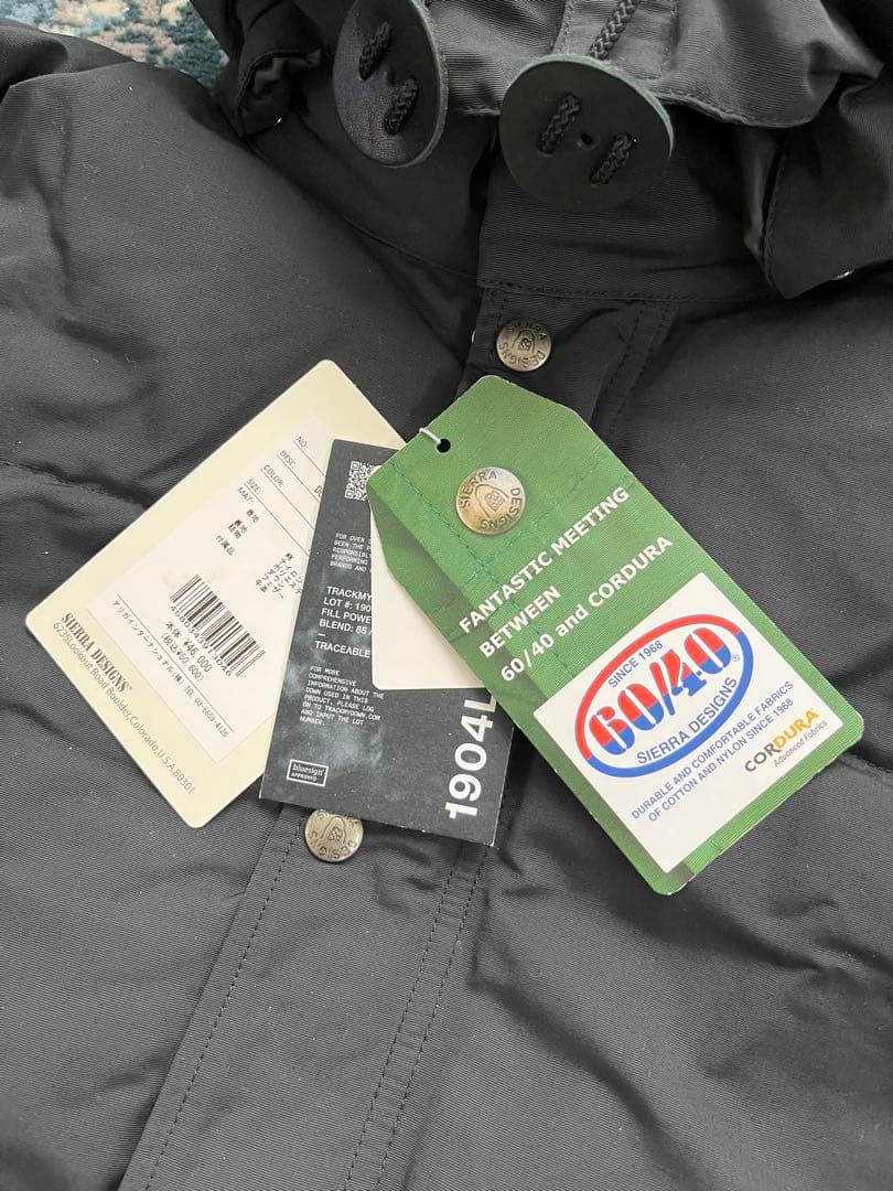 SIEERA DESIGNS ブラック ダウンジャケット シエラデザイン XL