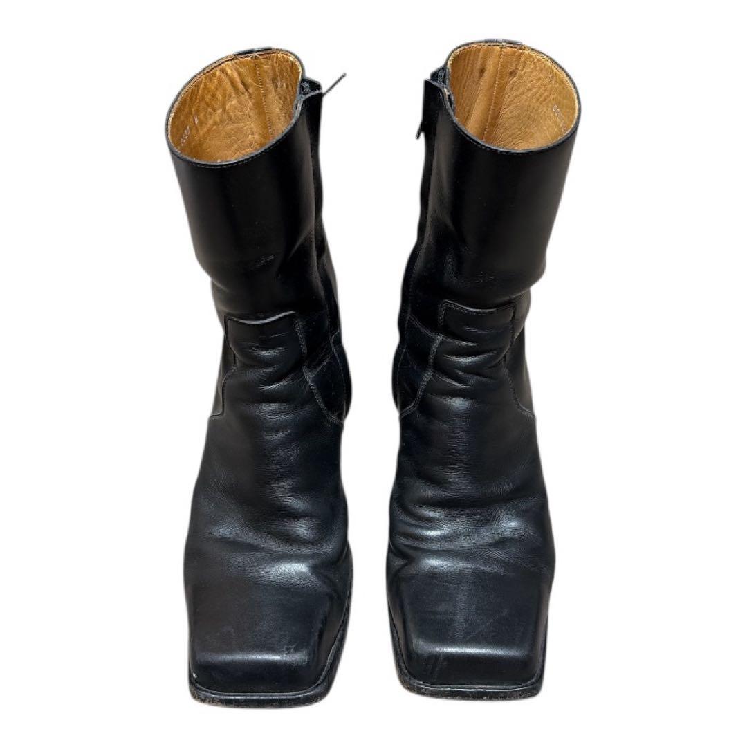 JOHN LAWRENCE SULLIVAN スクエアトゥブーツ リザード