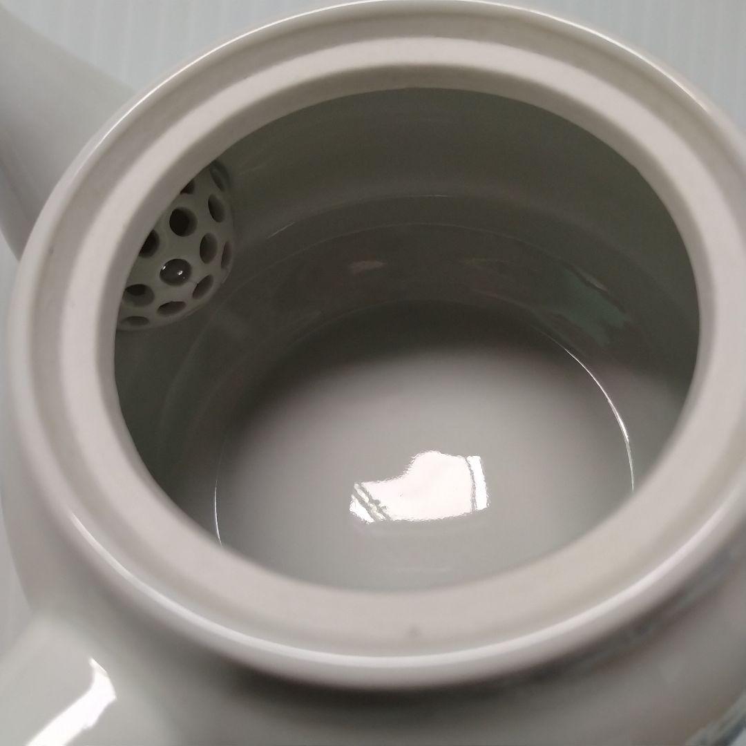 骨董 骨董品 呉須 染付 山水図 茶器揃 茶器 急須 湯冷まし 湯呑み 手描き