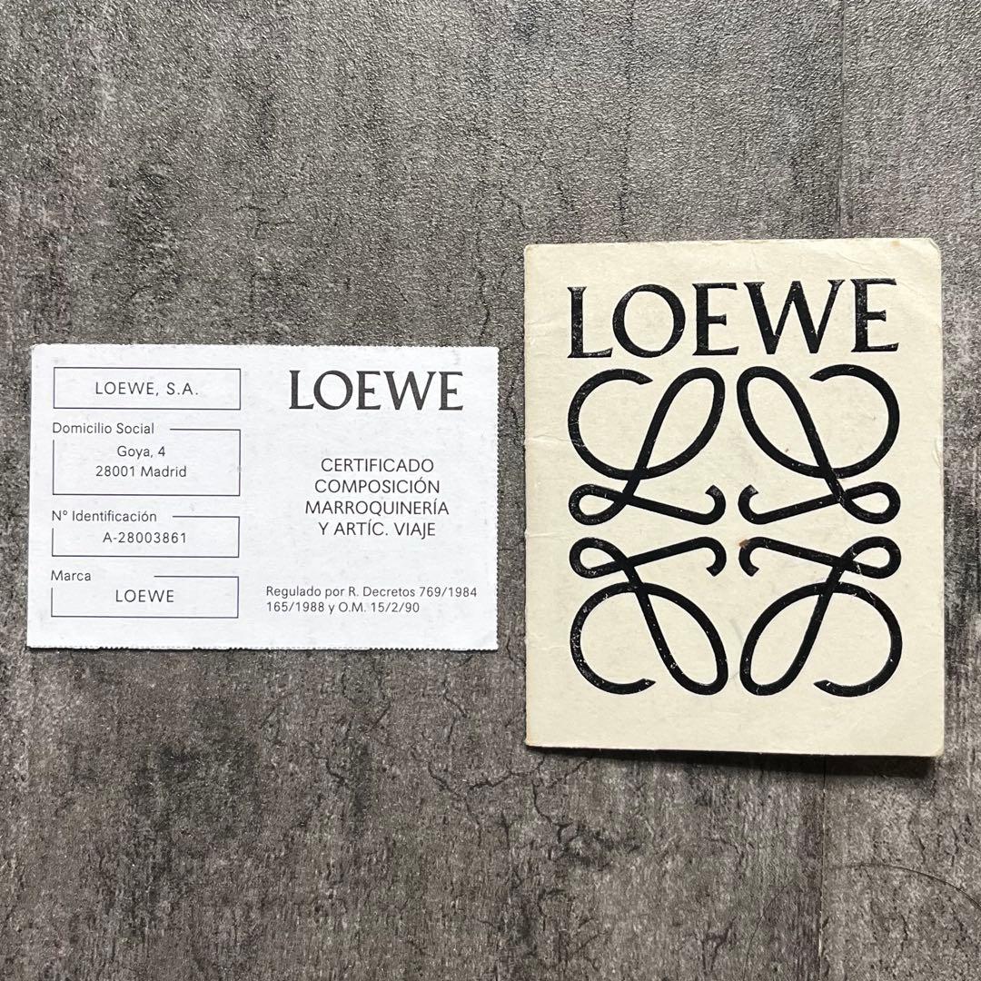 美品 LOEWE ロエベ アマソナ23 アナグラム レザー 2WAY バッグ 黒