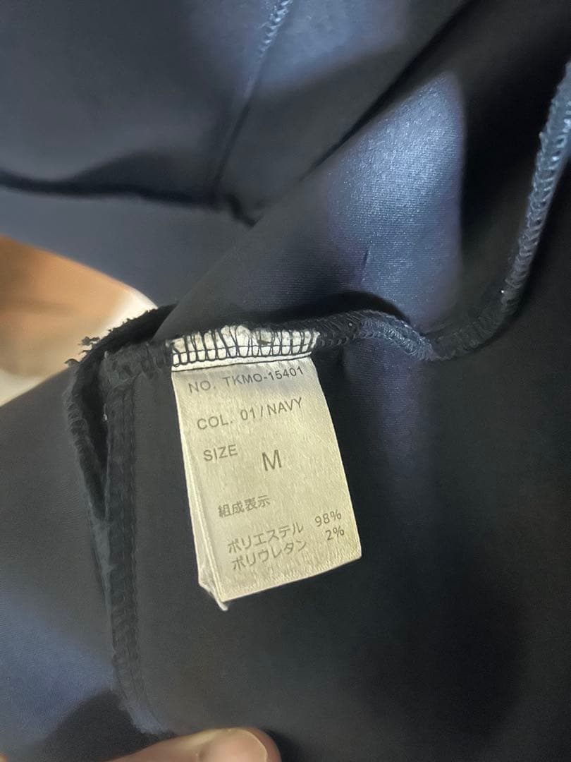 ムータマリン　ボンディングジャケット　ワッペン　ゴルフ　ネイビー　M