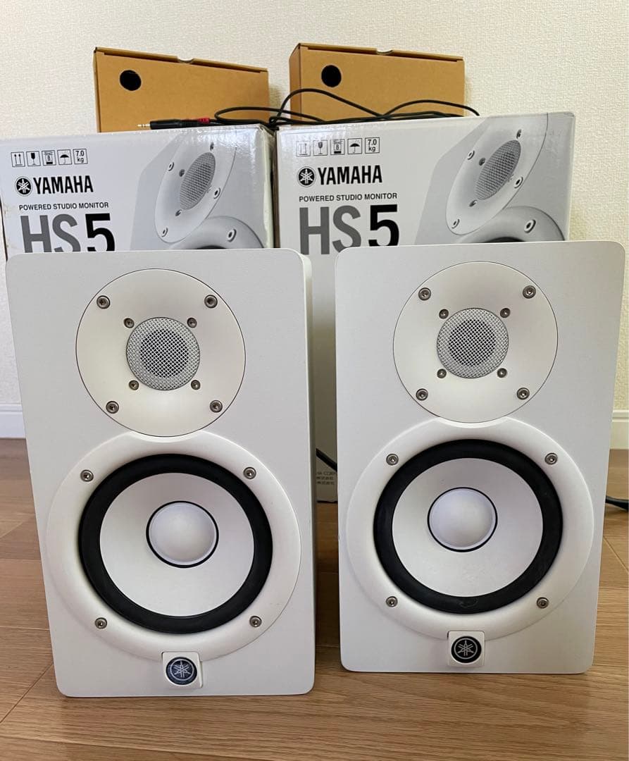 YAMAHA HS5 W ペア 2つセット 箱・梱包材付き