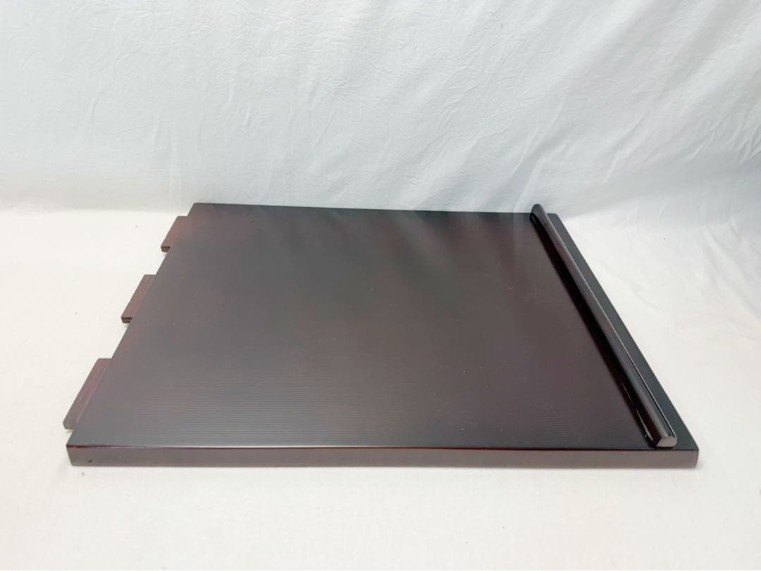 ほぼ未使用 茶道具 即中斎好写 糸目 小袋棚 銀摘み 組み立式 炉 風炉用 箱無