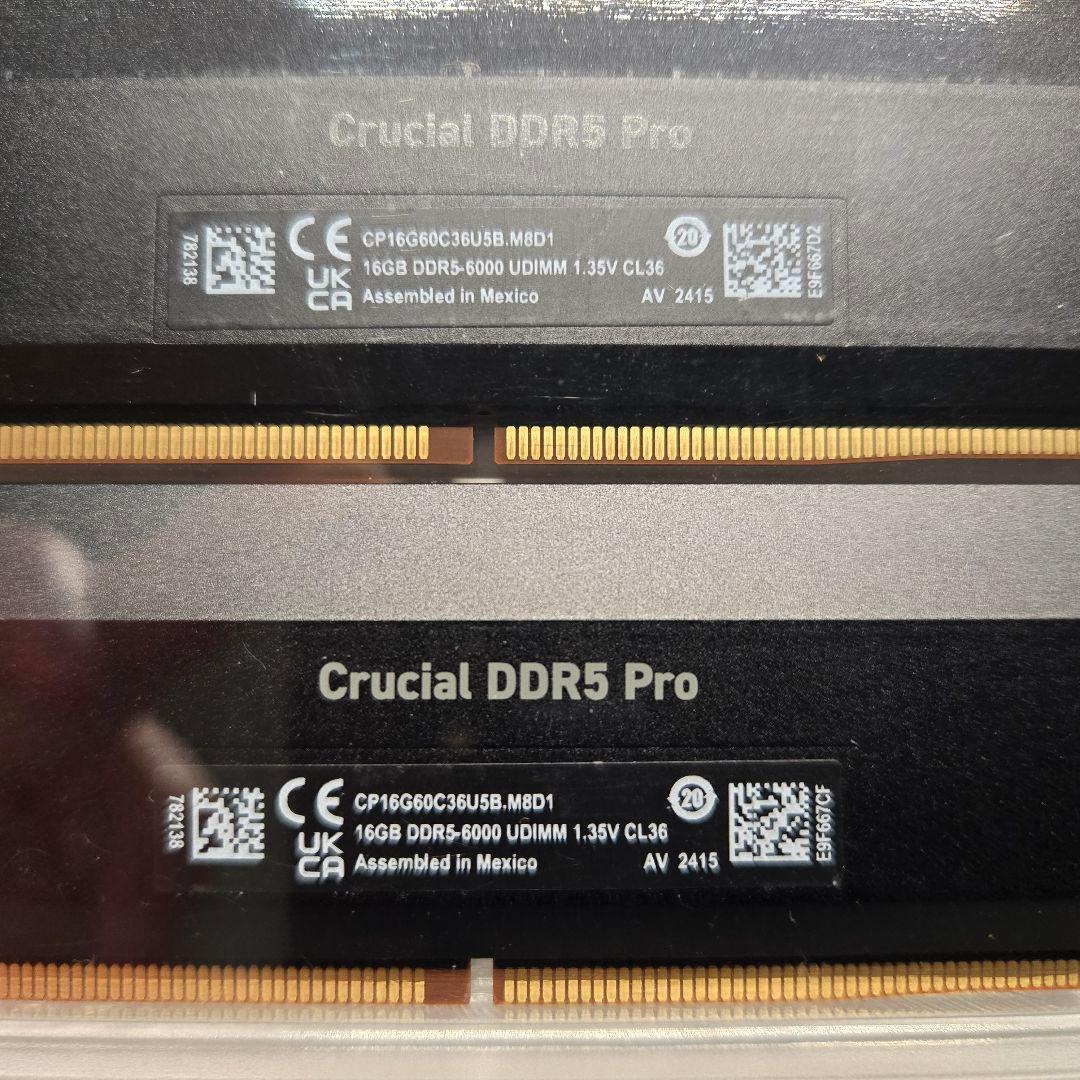 Crucial PRO 16GB×2 DDR5-6000 OC