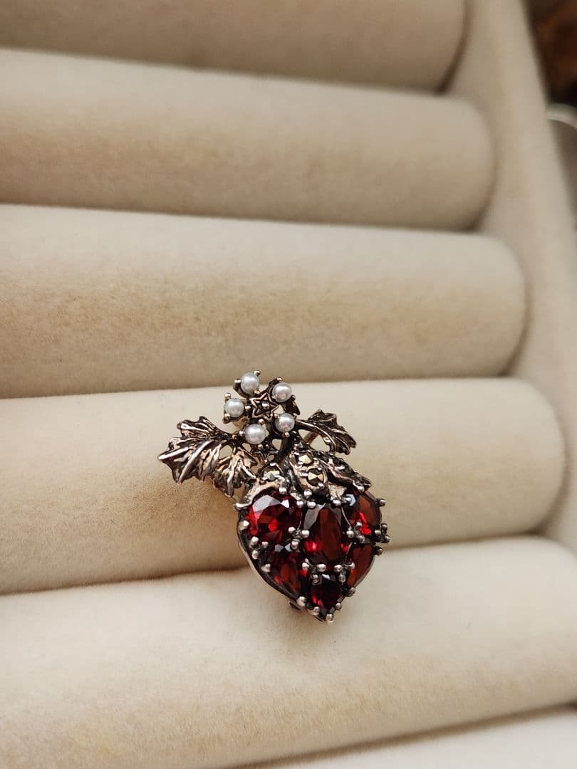 碌山　ガーネット　シルバー　ストロベリー