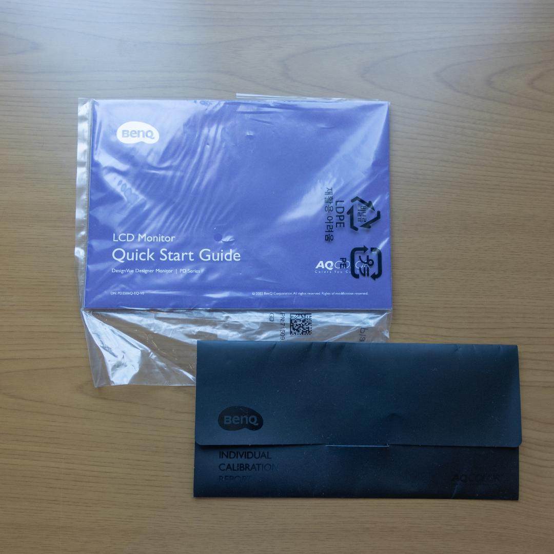 BenQ AQCOLOR PD2506Q 25インチ WQHD 液晶ディスプレイ