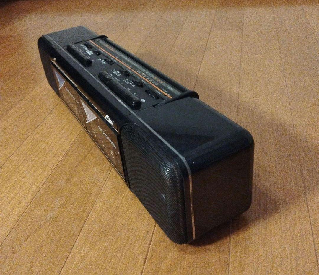 MAXI ポータブルラジカセ DRC-500 ダブルカセットデッキ レトロ