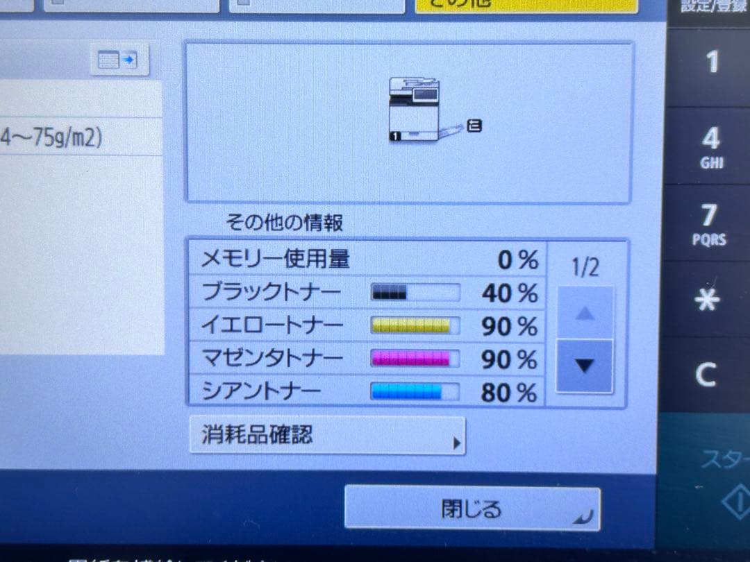 Canon プリンターC357Fトータルカウンター 39,322枚使用頻度少なめ