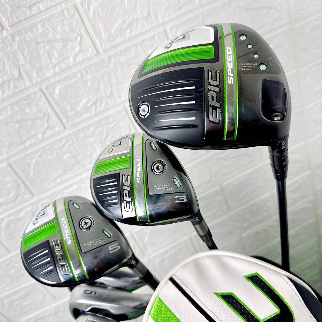 2021年☆キャロウェイ エピック スピード メンズゴルフクラブ 完璧フルセット
