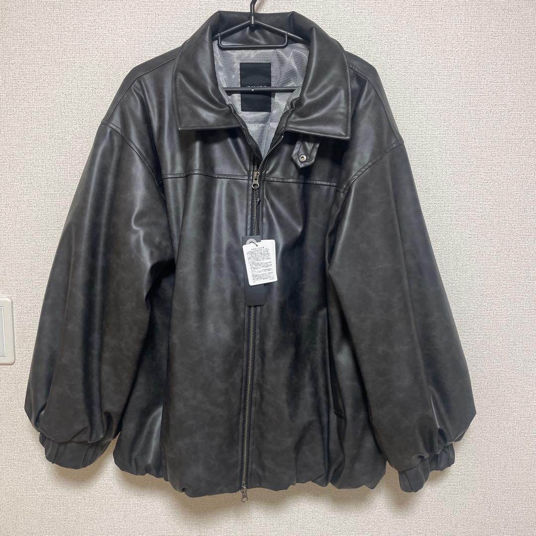 jeanasis ヴィンテージレザーBIGブルゾン